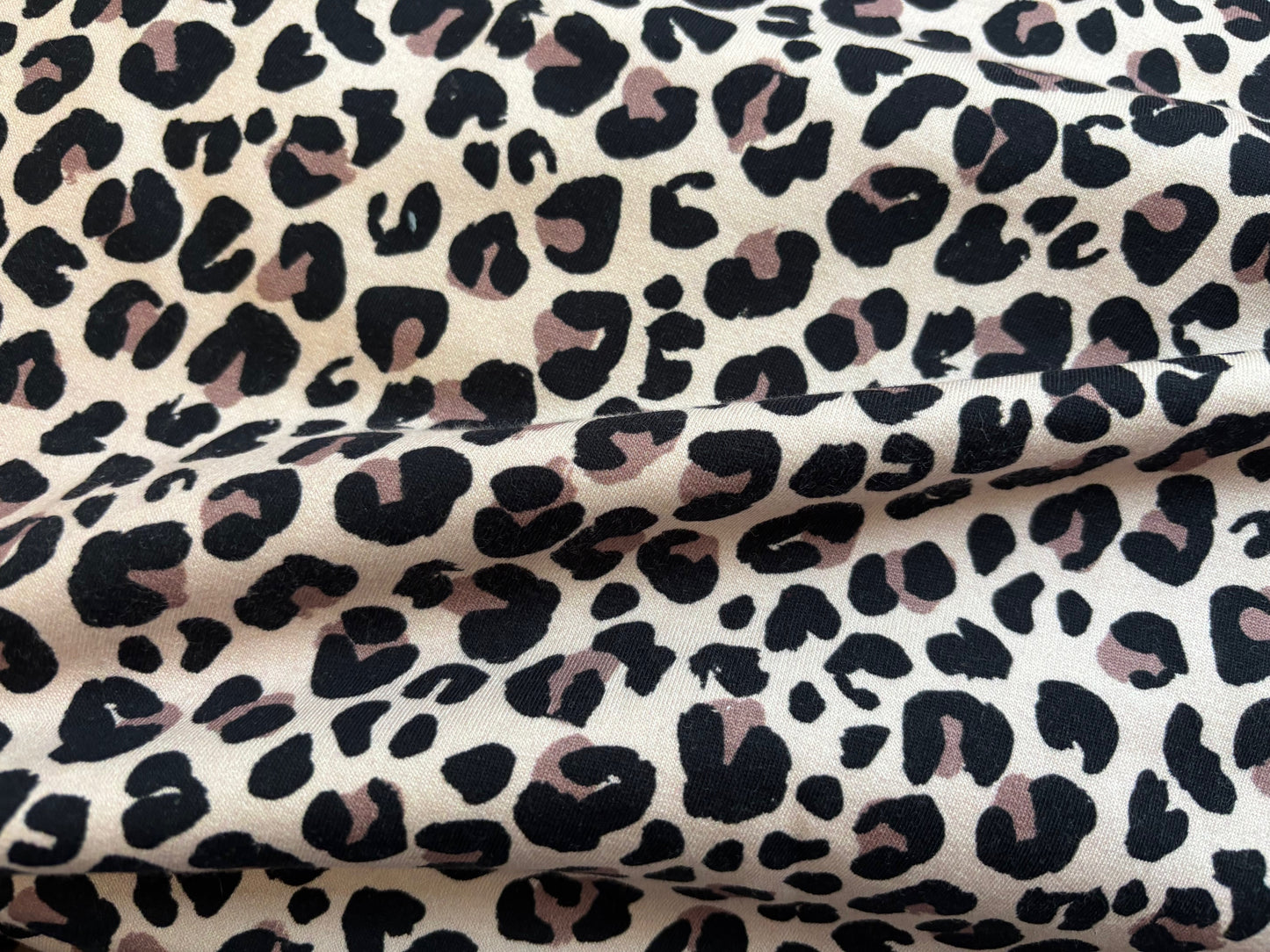French Terry Leo Braun Animal Print