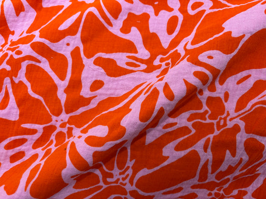 Musselin/Gauze Abstrakte Blumen