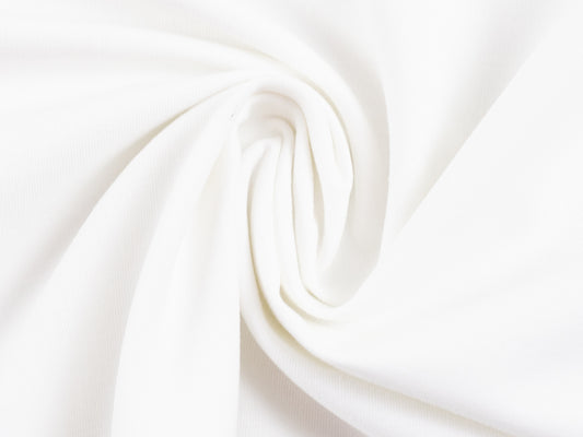 Baumwollstoff Uni Naturweiß Ecru