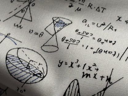 Baumwollstoff Formeln Weiß
