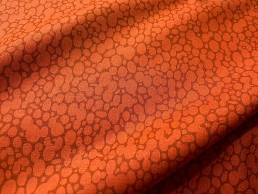 Baumwollstoff Blubberblasen Orange