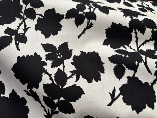 Baumwollstoff Blumen Scherenschnitt