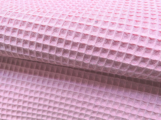 Waffelpique Rosa Zuckerwatte