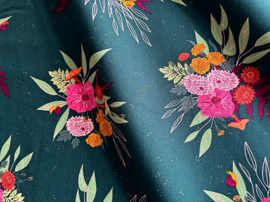 Baumwollstoff Bohemia Blumen