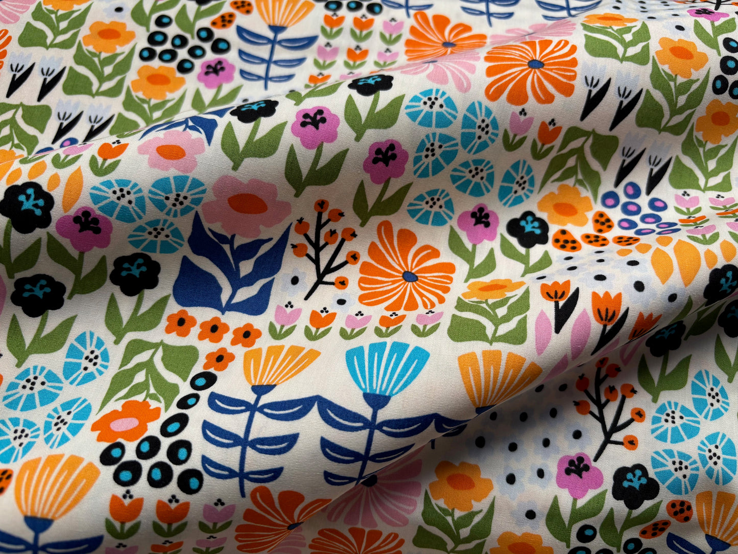 Baumwollstoff Petal Patchwork Bunte