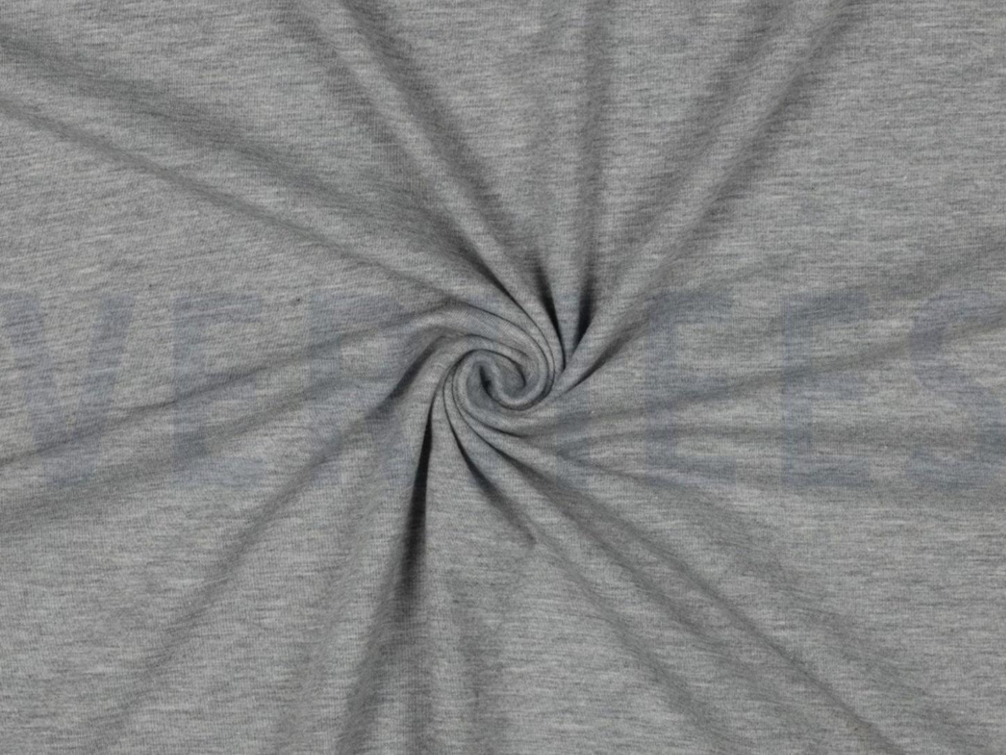 Baumwolljersey Uni Hellgrau meliert
