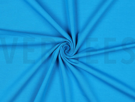 Baumwolljersey Uni Aqua Türkis