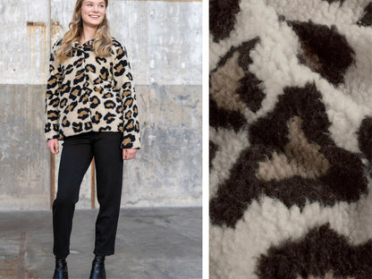 Kuschelfleece Leo Braun Beige