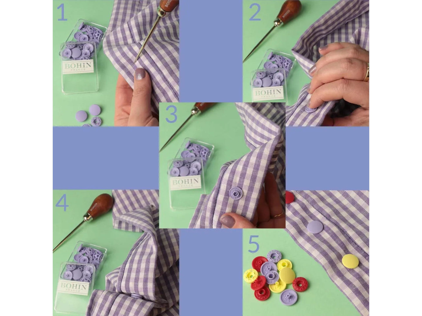 BOHIN Magische Druckknöpfe in