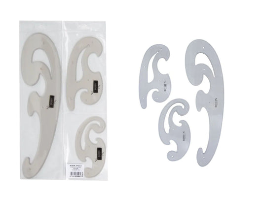 BOHIN Kurvenlineale Set 3-teilig