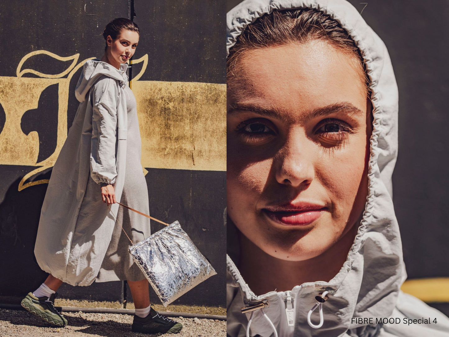 FIBRE MOOD Nylon Grau Sport/Outdoor