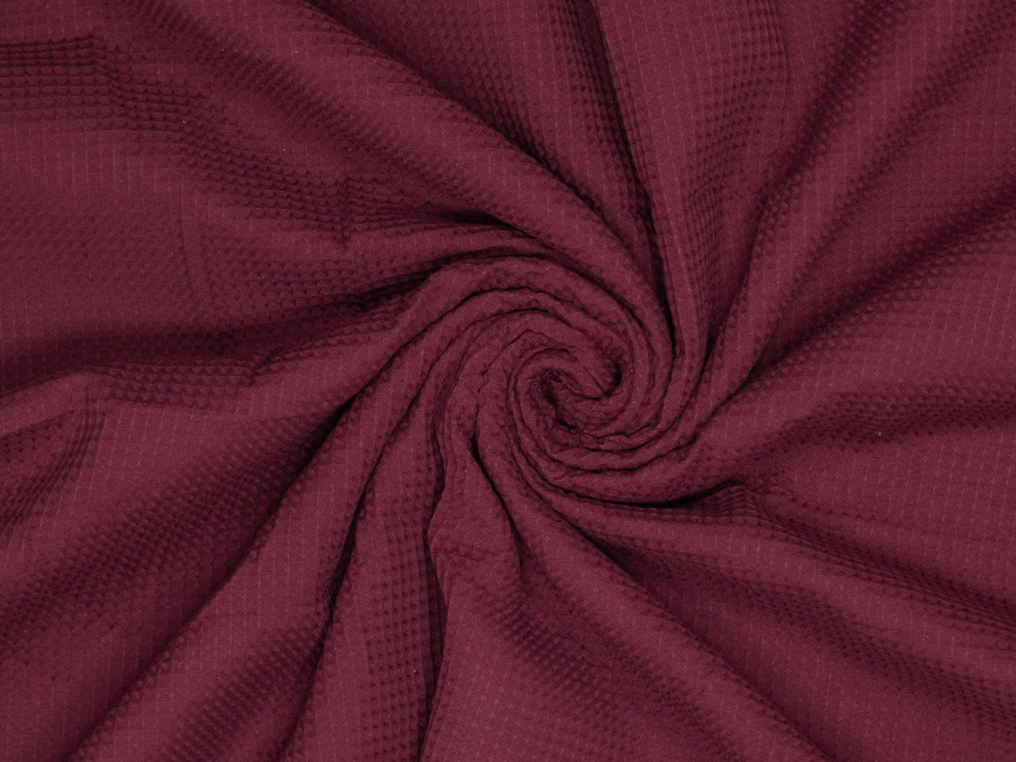 FIBRE MOOD Waffelpique Bordeaux
