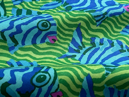 Baumwollstoff Minnows Fische