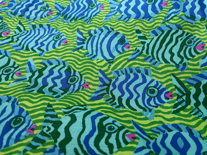 Baumwollstoff Minnows Fische