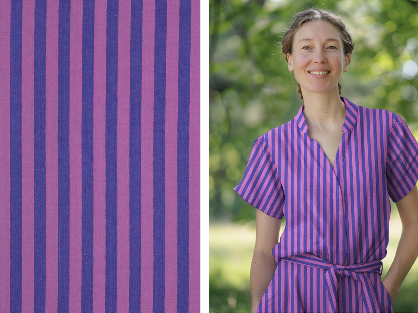 Baumwollstoff Yarn Dyed Stripes