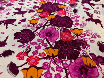 Baumwollstoff Hello Alice Blumen und