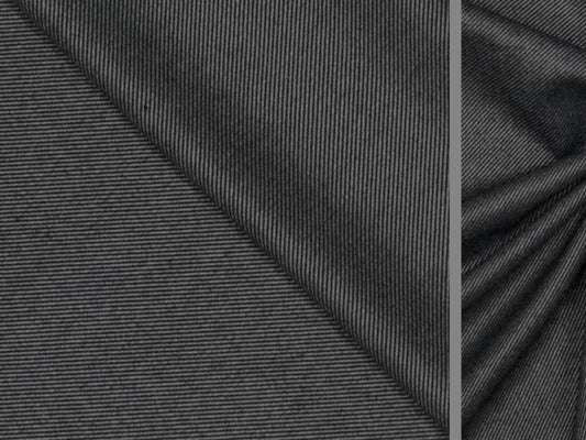 Bambusfaser Quergestreift Grau