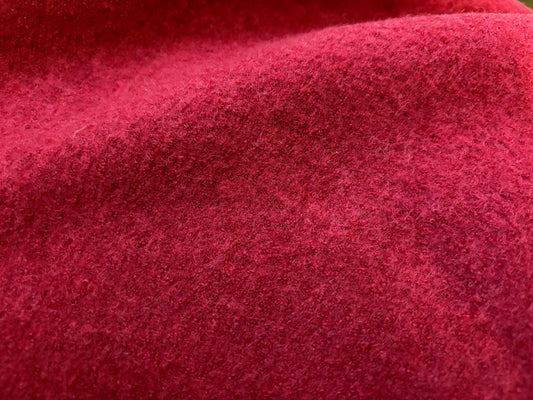 Merino Walkstoff Dunkelrot Kirsche