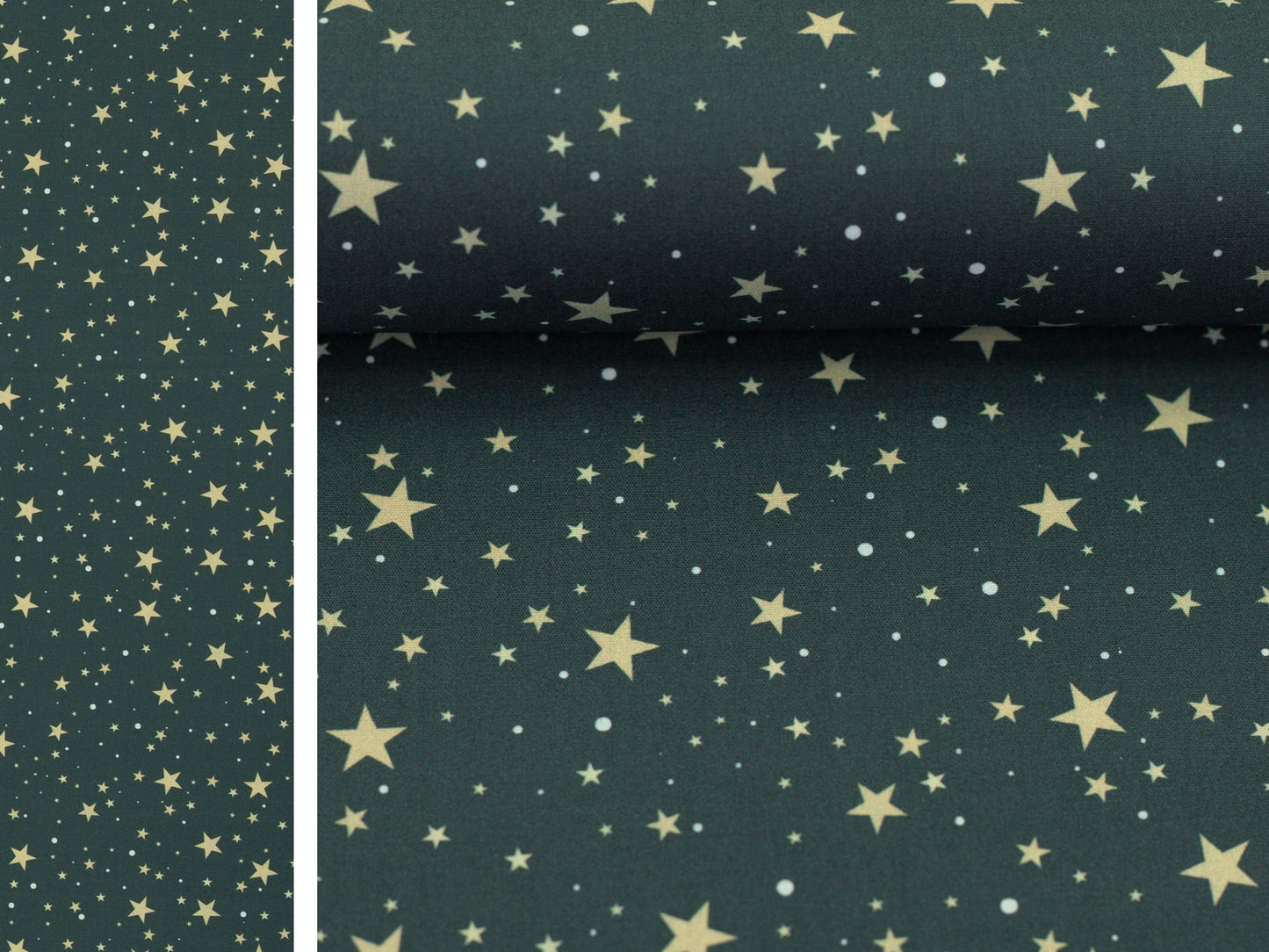 Weihnachtsstoff Björn Sternenhimmel