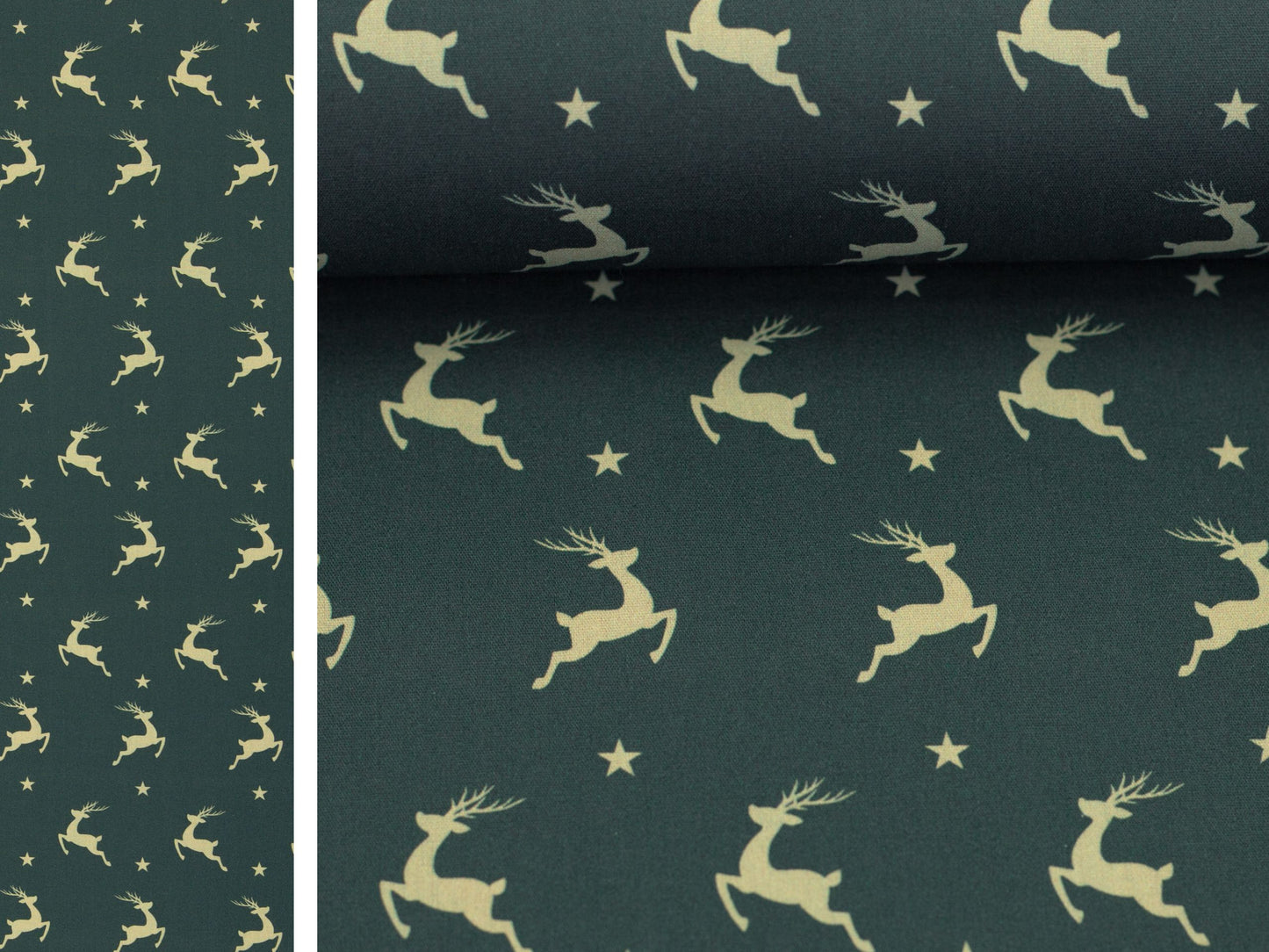 Weihnachtsstoff Björn Rentiere