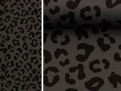 Kunstleder Happy Leo Grau