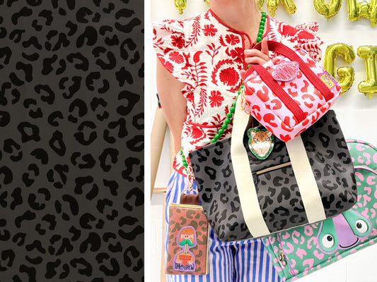 Kunstleder Happy Leo Grau