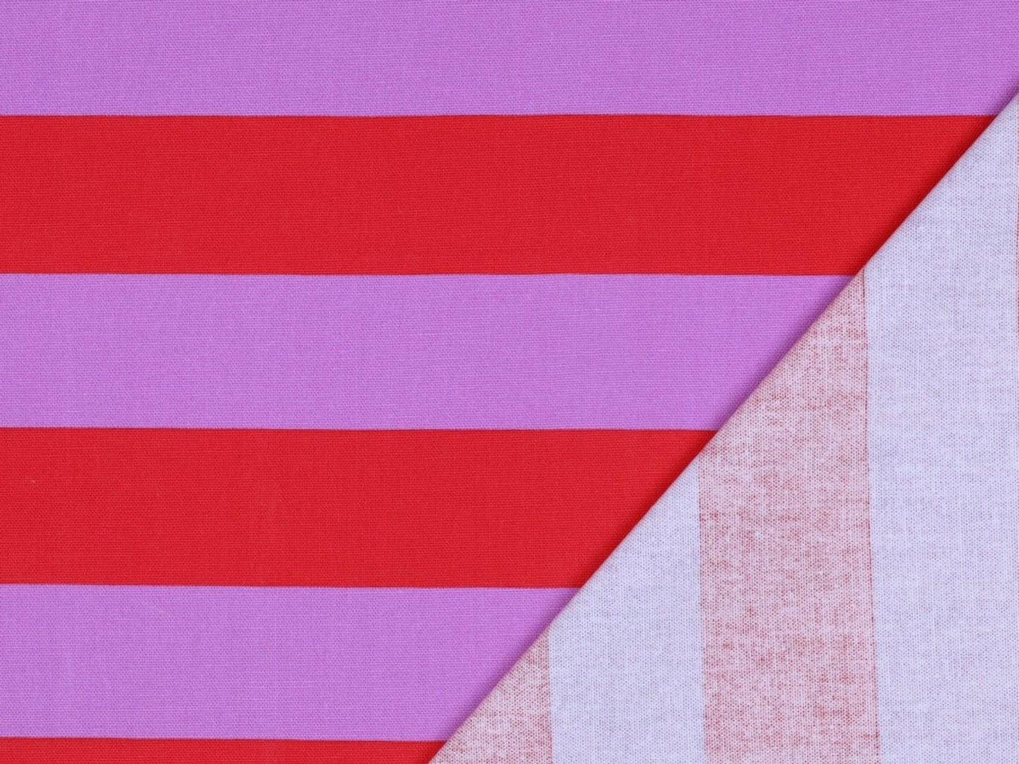 Canvas Blockstreifen Lila/Rot