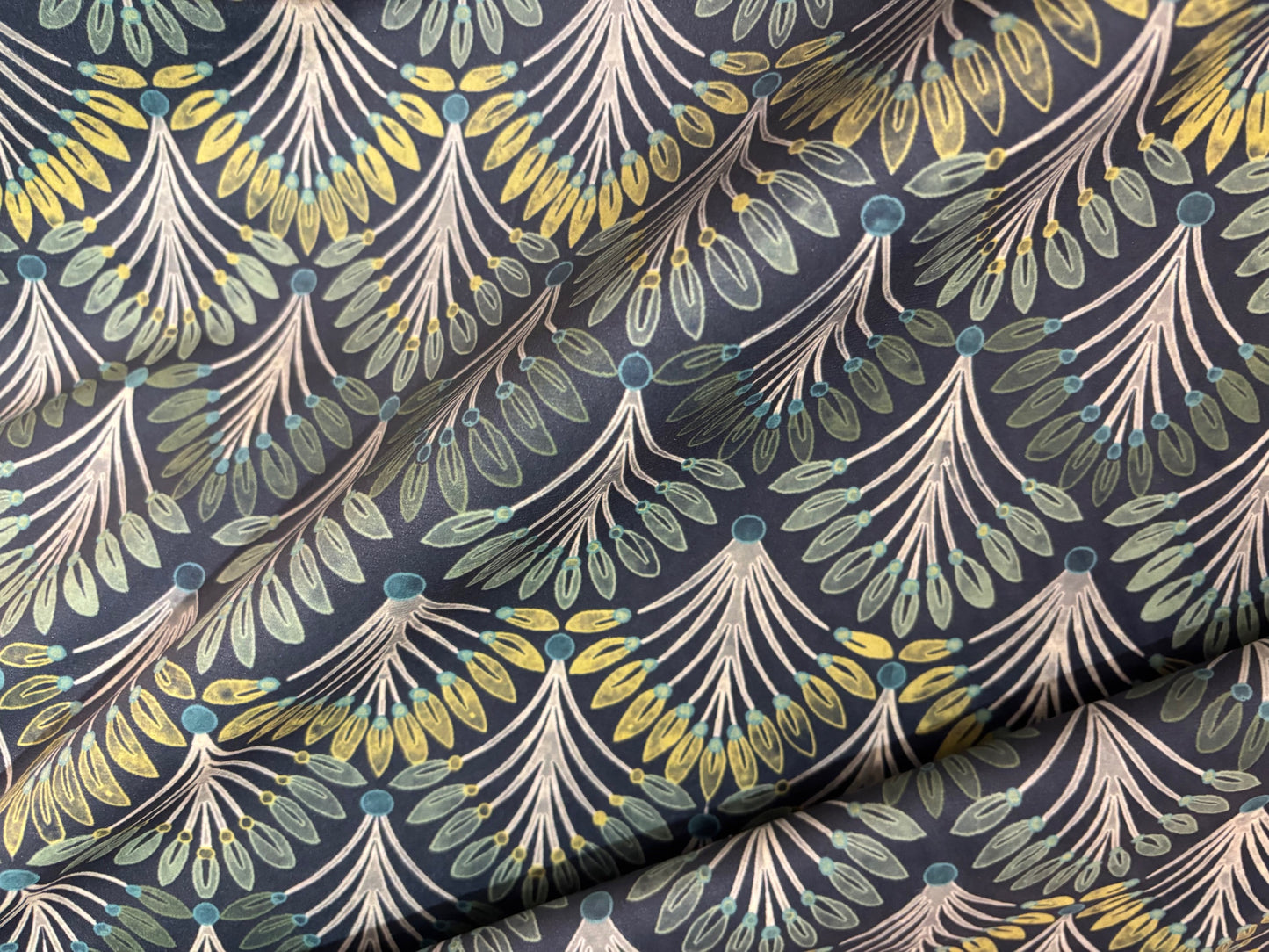 Samtstoff Velours Farne Grün