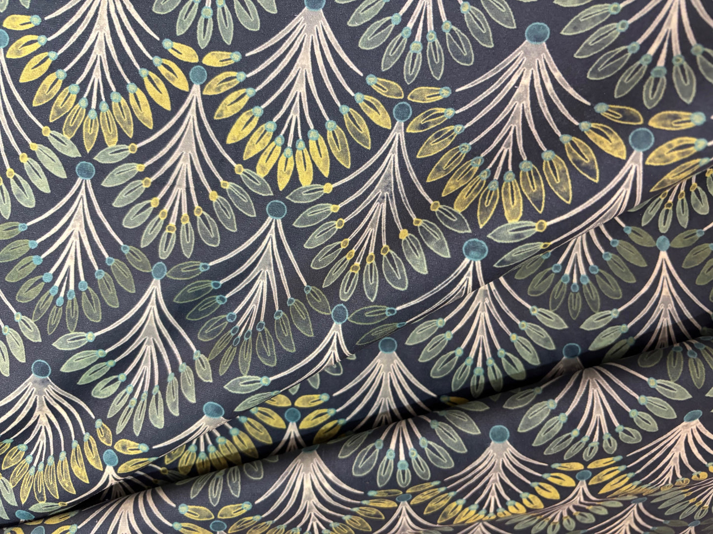 Samtstoff Velours Farne Grün