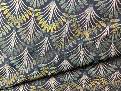 Samtstoff Velours Farne Grün