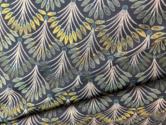 Samtstoff Velours Farne Grün