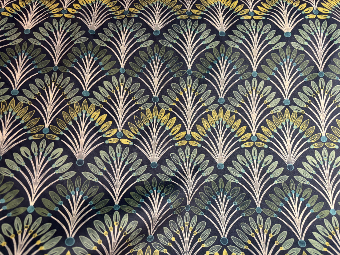 Samtstoff Velours Farne Grün