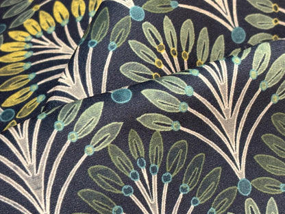 Samtstoff Velours Farne Grün