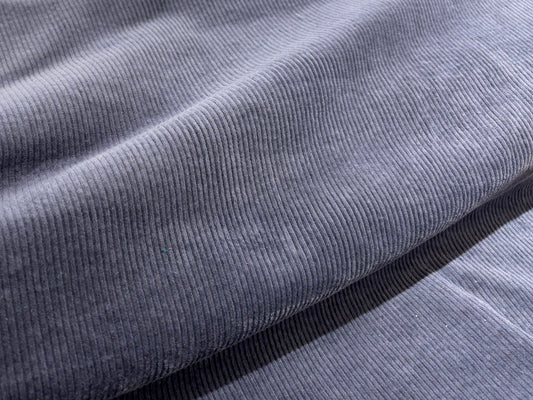 Breitcord Uni Rauchblau Denim Bubble