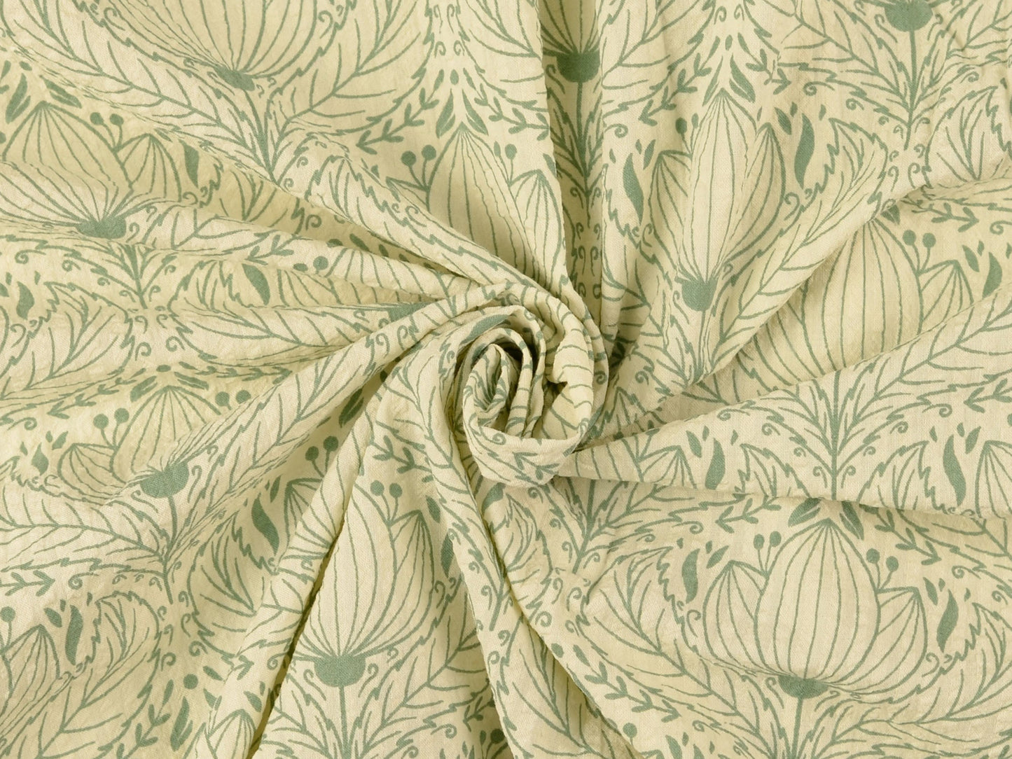 Seersucker Ornamente Olive