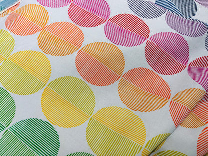 Baumwollstoff Gestreifte Punkte