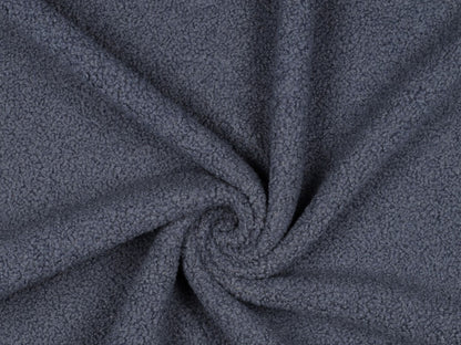 Teddy-Fleece Bloucle Jeansblau