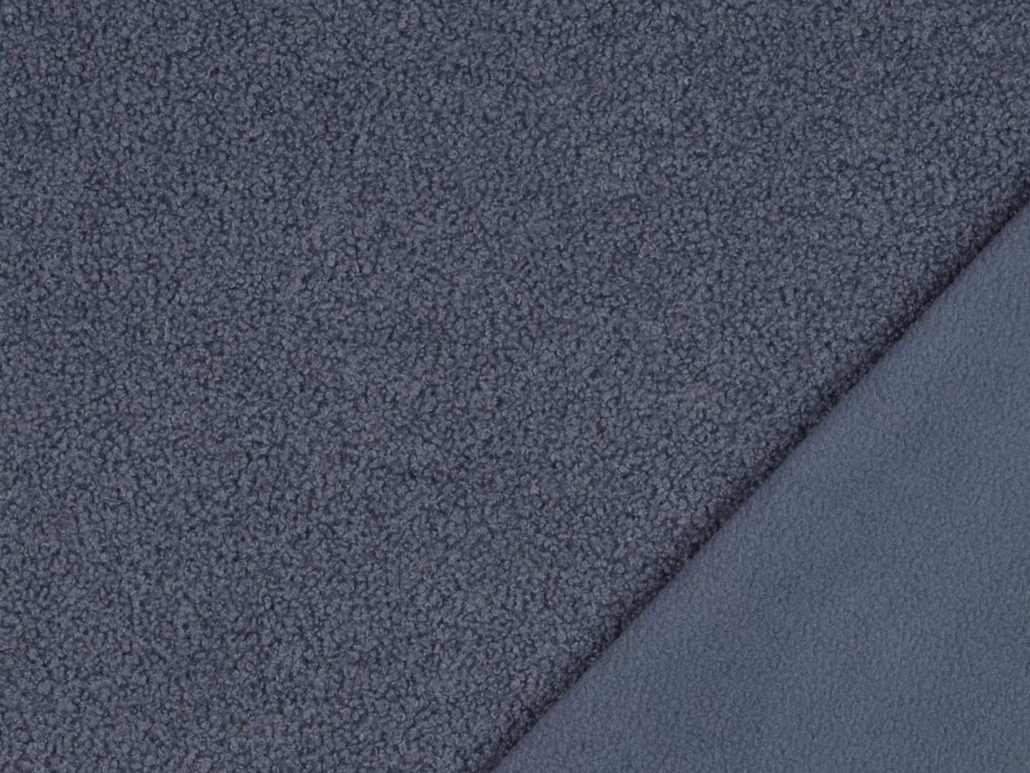 Teddy-Fleece Bloucle Jeansblau