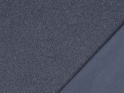 Teddy-Fleece Bloucle Jeansblau