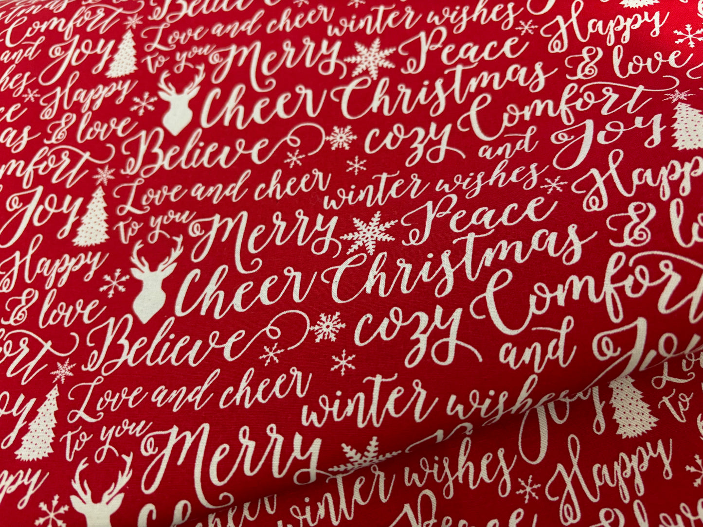 Weihnachtsstoff Merry Christmas