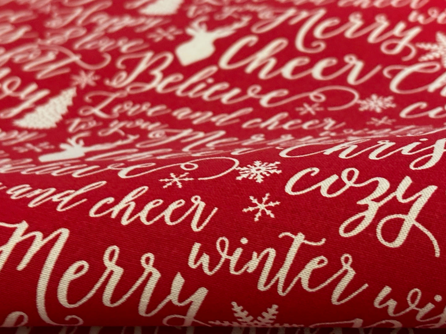 Weihnachtsstoff Merry Christmas