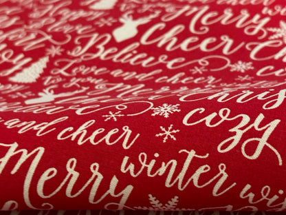 Weihnachtsstoff Merry Christmas