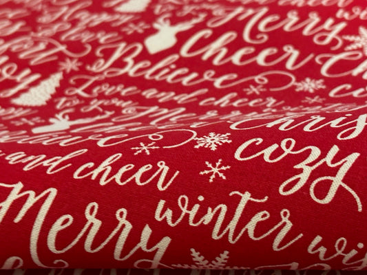 Weihnachtsstoff Merry Christmas