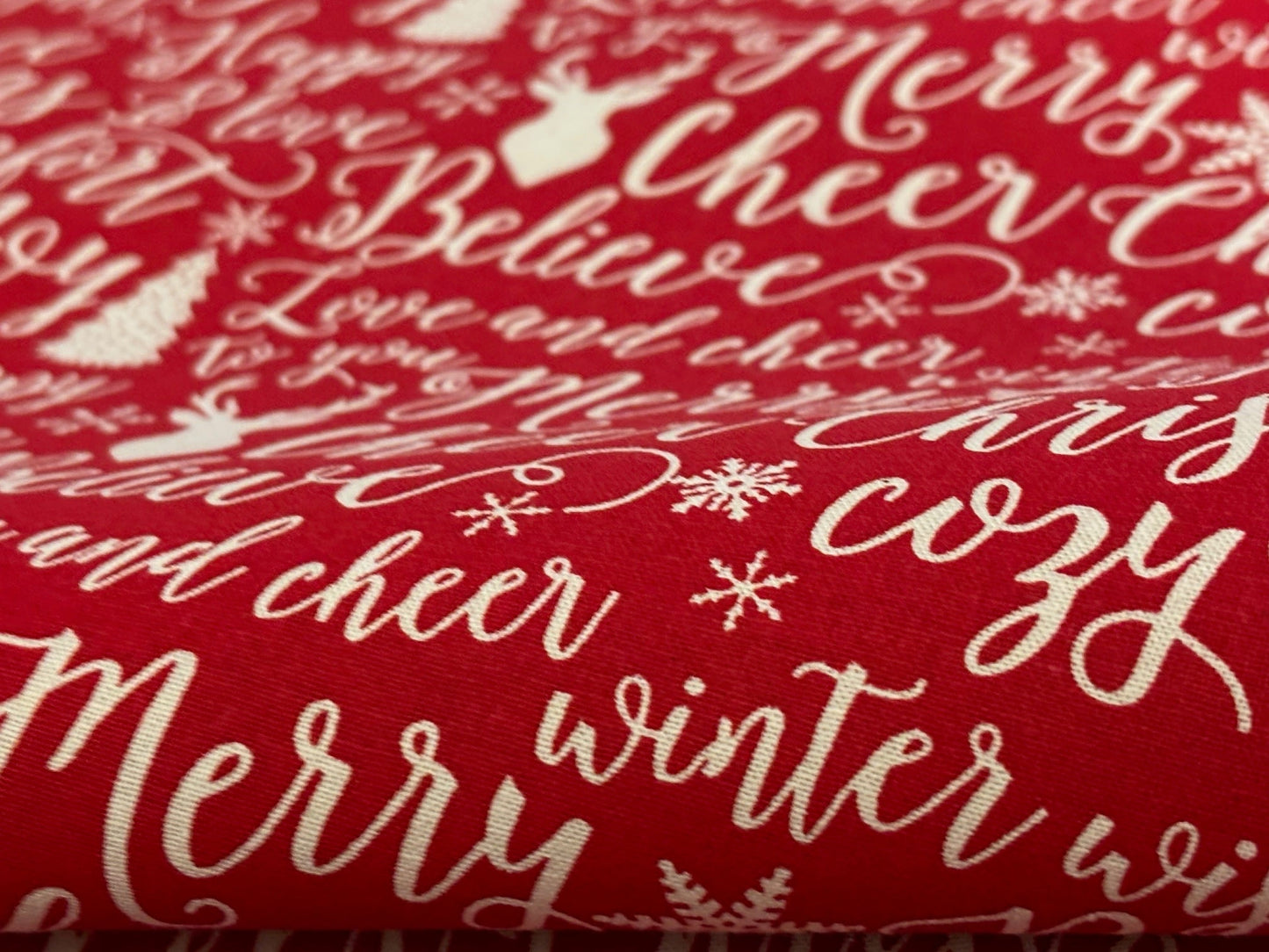 Weihnachtsstoff Merry Christmas