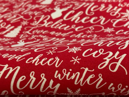Weihnachtsstoff Merry Christmas