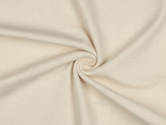 Baumwolljersey Uni Natur Creme