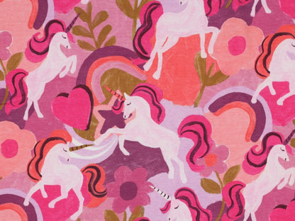 Kinderjersey Unicorn Einhorn Pink