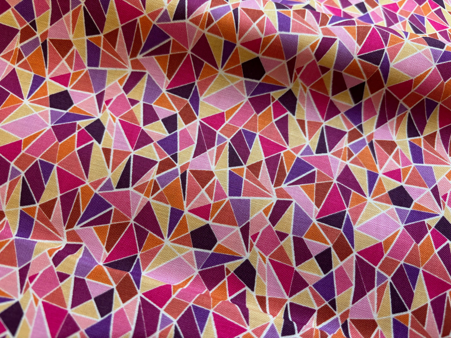 Baumwollstoff Strahlendes Mosaik