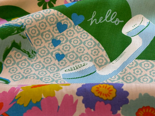 Baumwollstoff Best day ever