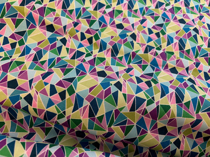 Baumwollstoff Strahlendes Mosaik